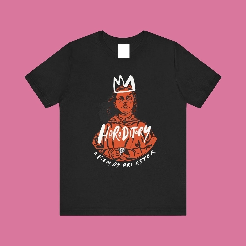 Hereditary Film Unisex Black Jersey Tee - Horror Movie Graphic T-shirt